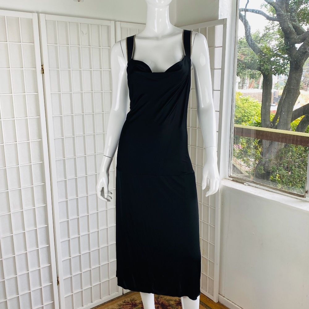 NWT Philosophy Di Alberta Ferretti, Italy, Womens Black Dress,  8.